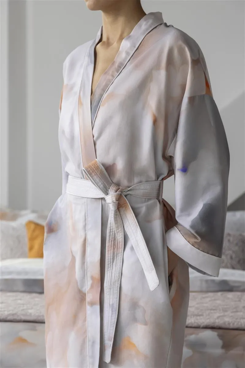 MOOOI Silk Bombis Kimono morgenkåpe pearl lyocell