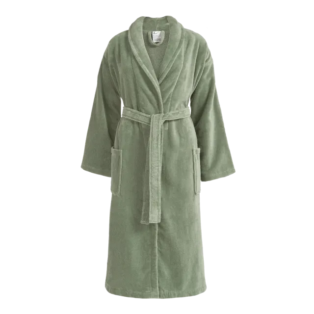 Vandyck Prestige Uni badekåpe smoke green Medium velur