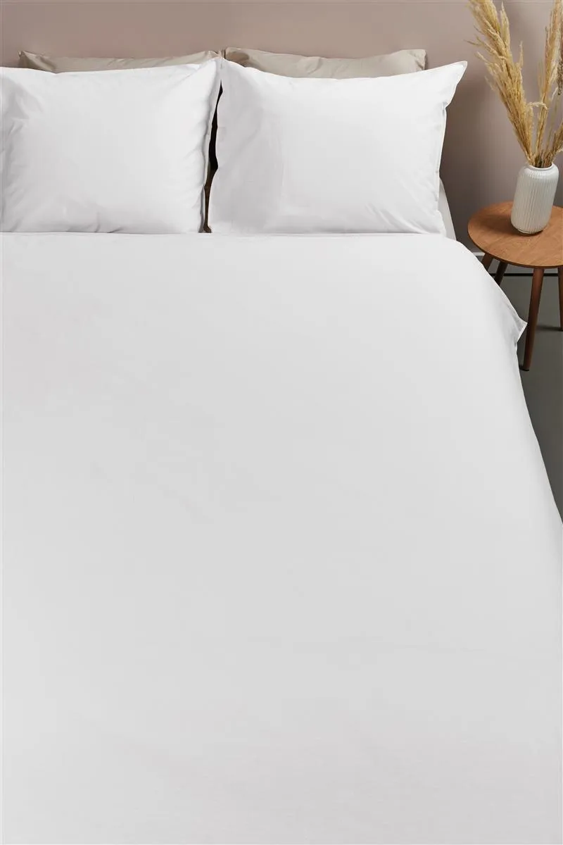 Ambiante Cotton Uni dynetrekk 140x200 cm hvit bomull