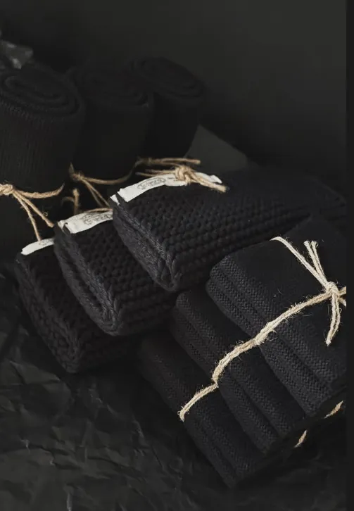Solwang Design kluter Sort 3-pk økologisk bomull