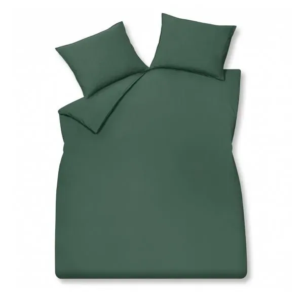 Vandyck Washed Cotton XL dynetrekksett dark green 260x240 bomull