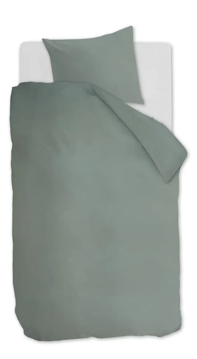 Ambiante Cotton Uni dynetrekk 140x200 grønn bomull