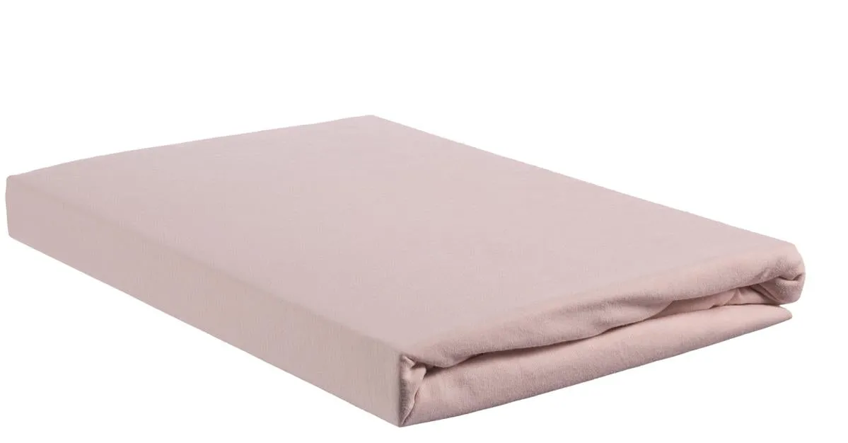 Beddinghouse jerseylaken 90x200-220 cm rosa bomull