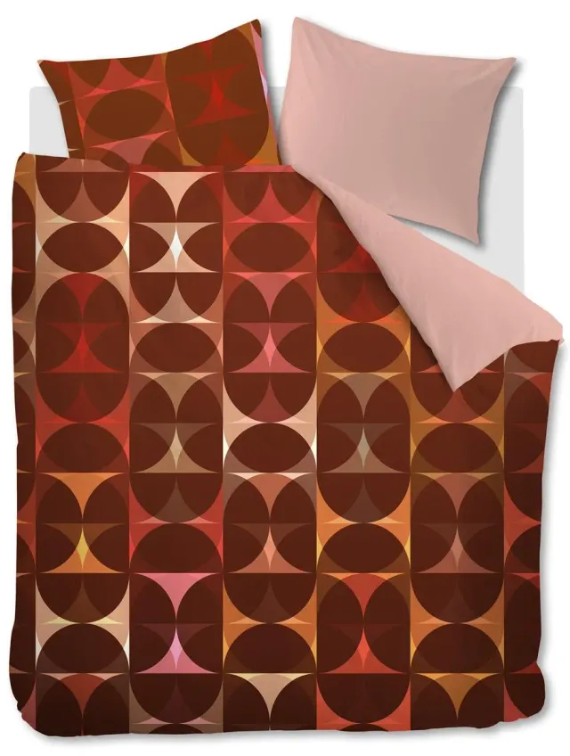 Beddinghouse Dutch Design Redwood dynetrekk 240x200 rød sateng