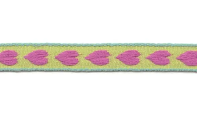 Aspegren Denmark Heart gavebånd 1cm 25m grønn