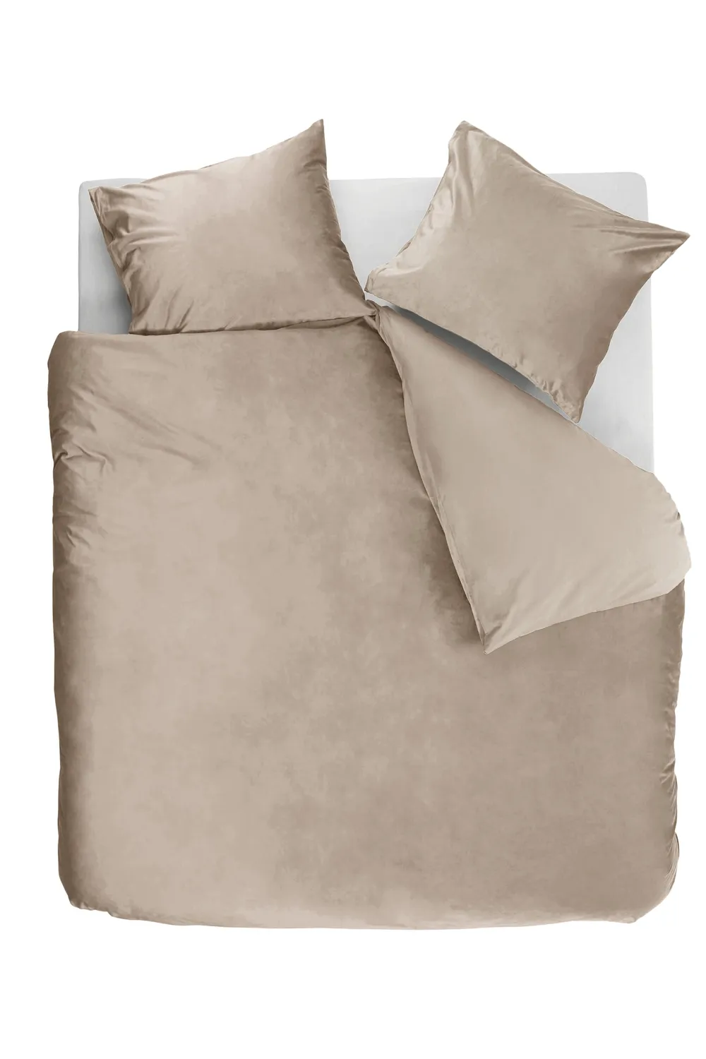 Ambiante Velvety dynetrekk sand 140x200 cm med putetrekk