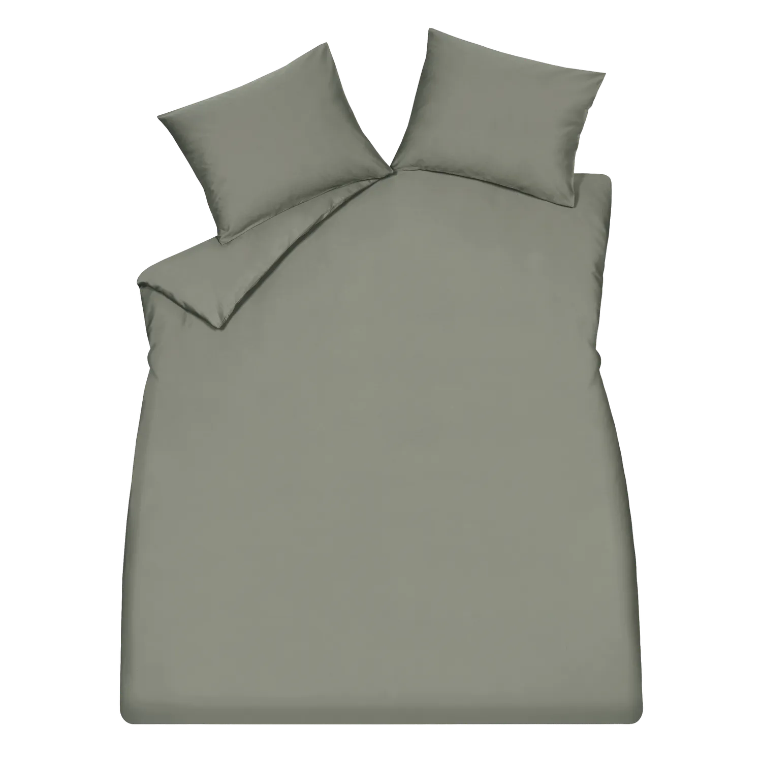 Vandyck Satin Luxe dynetrekksett single timian sateng