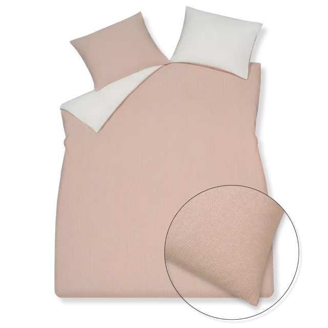 Vandyck Pure 89 dynebetrekksett 140x200 sepia pink sateng