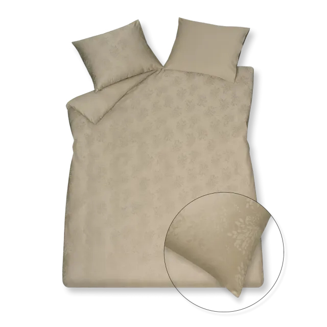 Vandyck Purity Sienna dynetrekksett 140x200 linnen jacquard