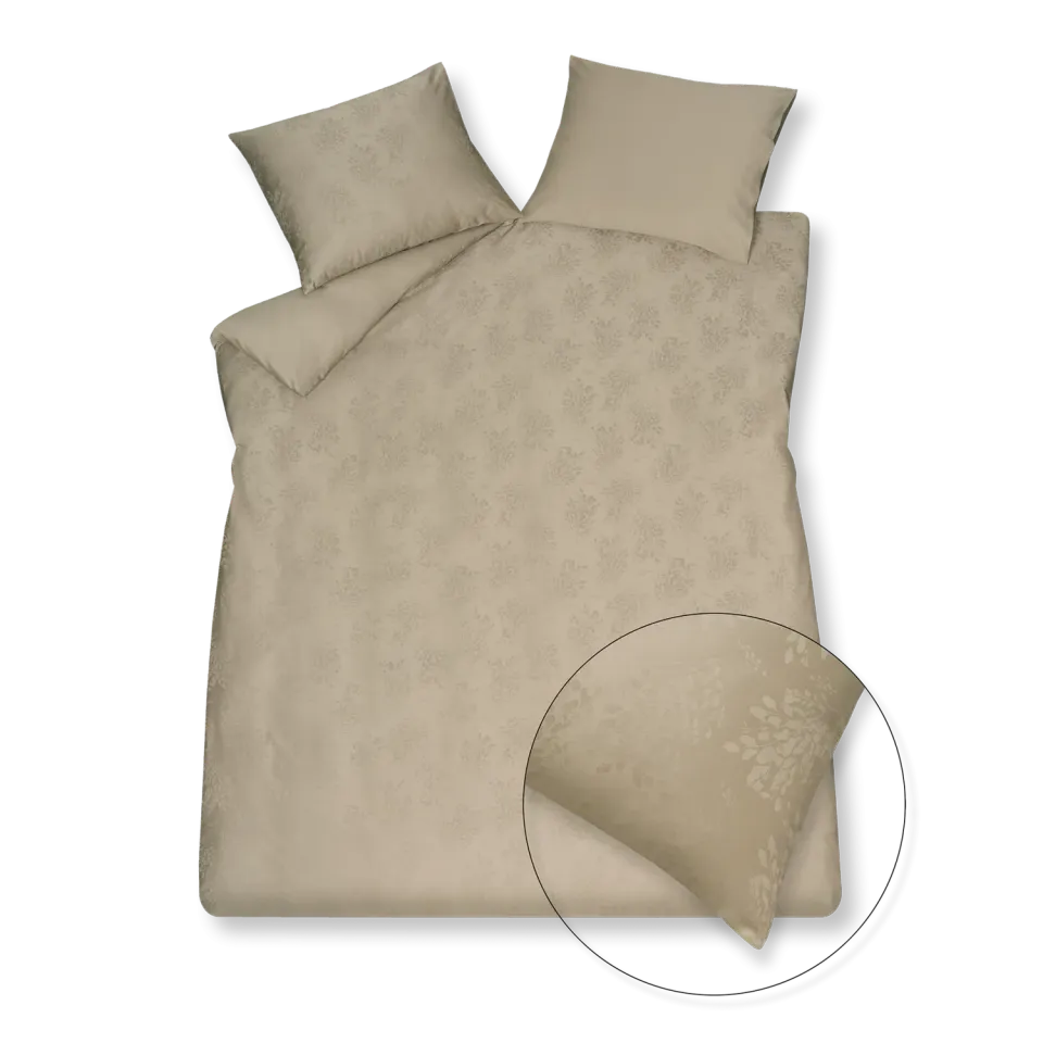 Vandyck Purity Sienna dynetrekksett 140x200 linnen jacquard