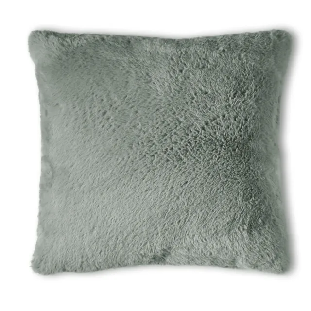 KAAT Amsterdam Cuddle Cloud pyntepute 50x50 cm grågrønn fuskepels