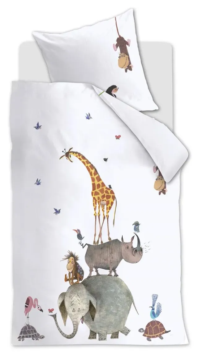 Beddinghouse x Fiep Amsterdam Dieren dynetrekk 140x200 barn