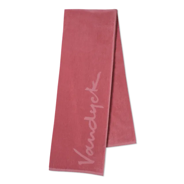 Vandyck Beach Towel Plain strandhåndkle ash rose 100x200 velur