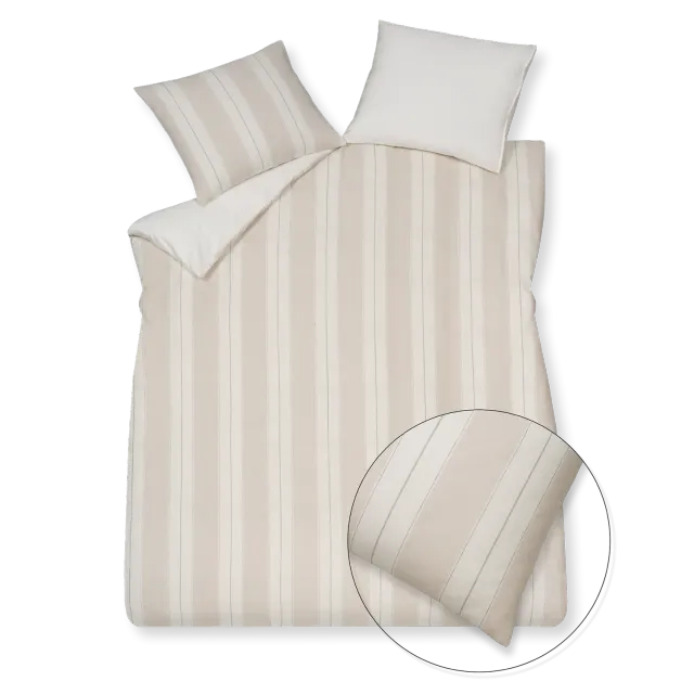 Vandyck Pure 78 dynetrekksett linen dobbel bomull/lin