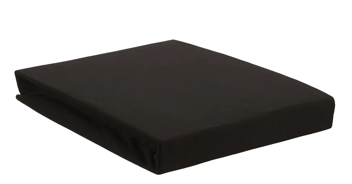 Beddinghouse Jersey Stretch laken 140x200 svart bomull
