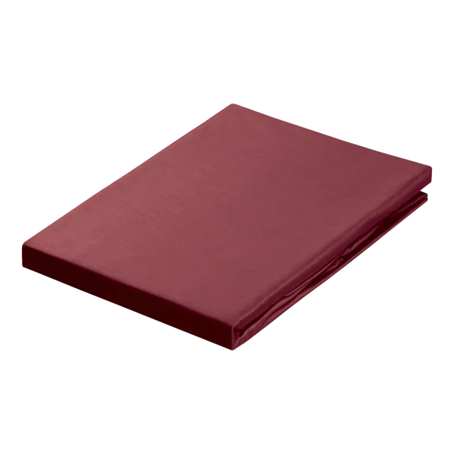 Vandyck Satijn strekklaken ruby red satengbomull