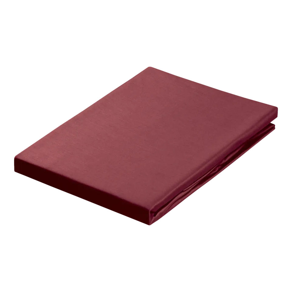 Vandyck Satijn strekklaken ruby red satengbomull