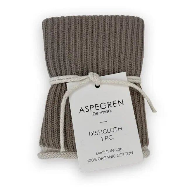 Aspegren Denmark Ripple Truffle oppvaskklut 26x26 cm økologisk