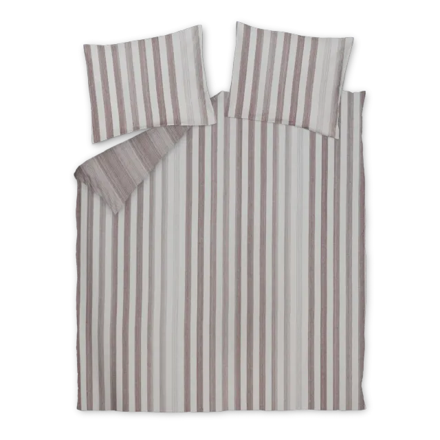 Vandyck Home Brenta dynetrekksett flanell brun 140x200