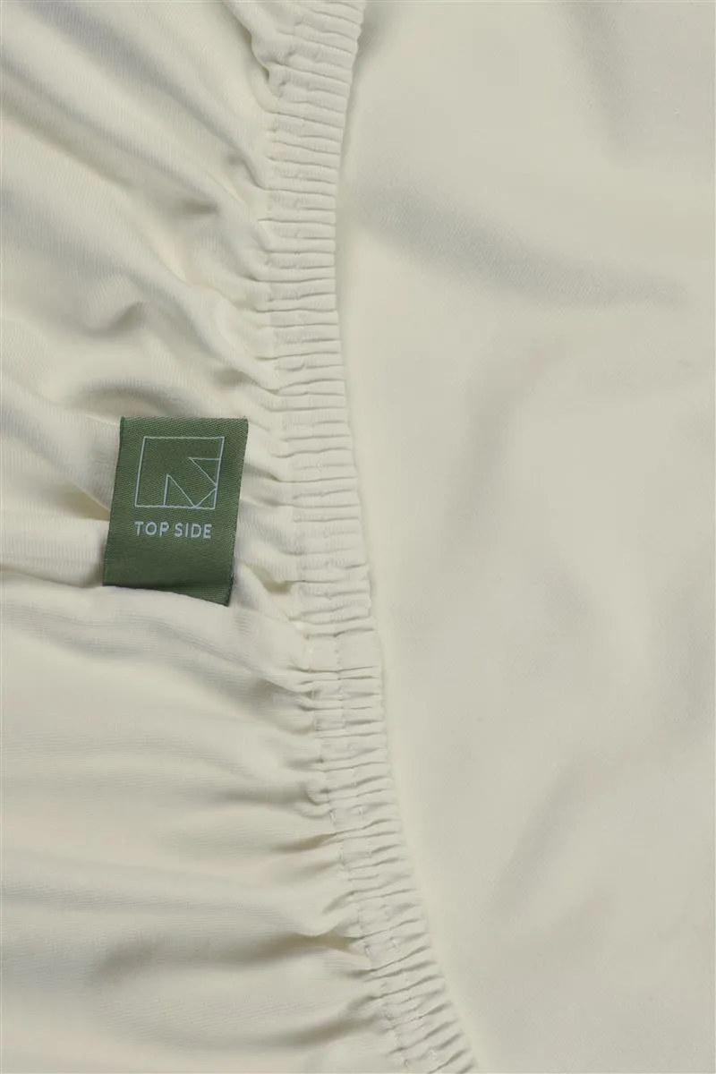 Beddinghouse Dutch Design Jersey Stretch topplaken 120x220 offwhite
