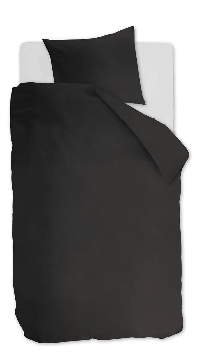 Ambiante Cotton Uni dynetrekk antrasitt enkelt 140x200