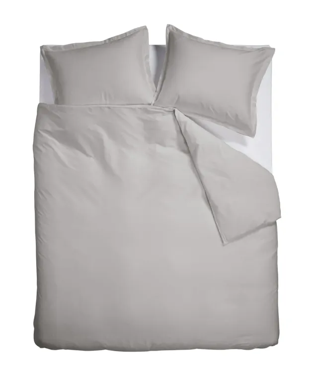 Ambiante Satin Uni dynetrekk 140x200 grå sateng