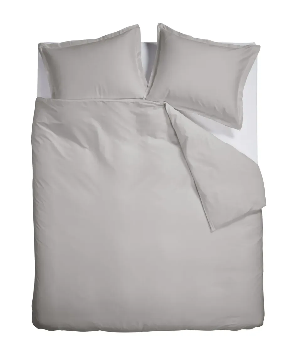 Ambiante Satin Uni dynetrekk 140x200 grå sateng