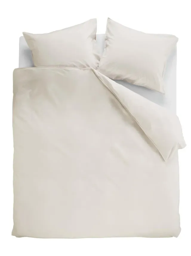 Ambiante Cotton Uni dynetrekk 140x200 offwhite bomull