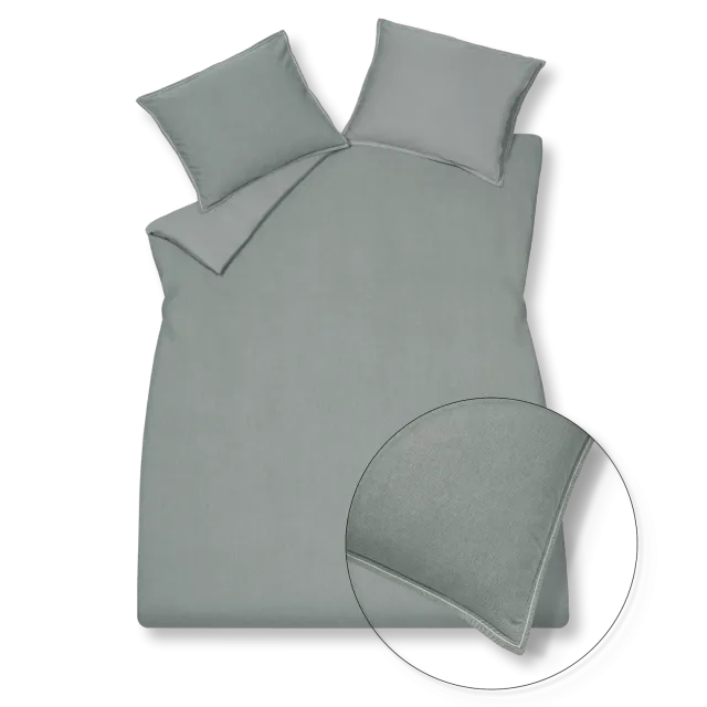 Vandyck Pure 47 dynetrekksett steelgrey 200x200/220 bomull