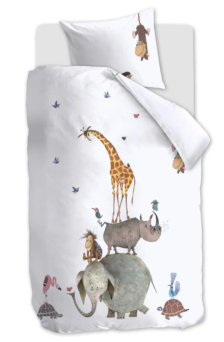 Beddinghouse x Fiep Amsterdam Dieren dynetrekk 140x200 barn