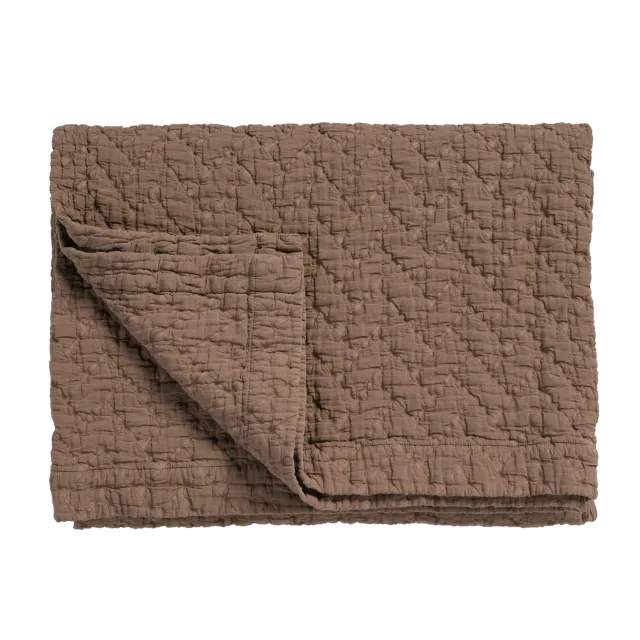 Vandyck Pure 10 sengeteppe brownie bomull 60x70