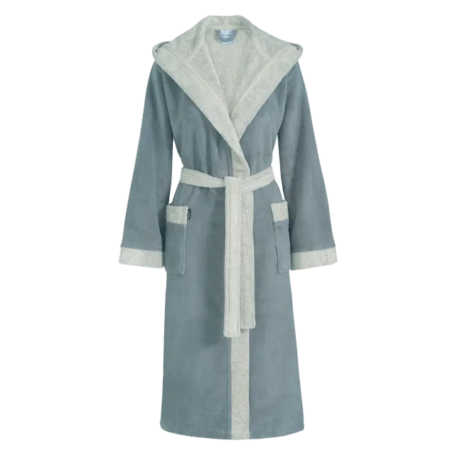 Vandyck Georgia badekåpe Medium dusty blue bambus
