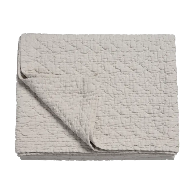 Vandyck Pure 10 sengeteppe 180x260 stone bomull