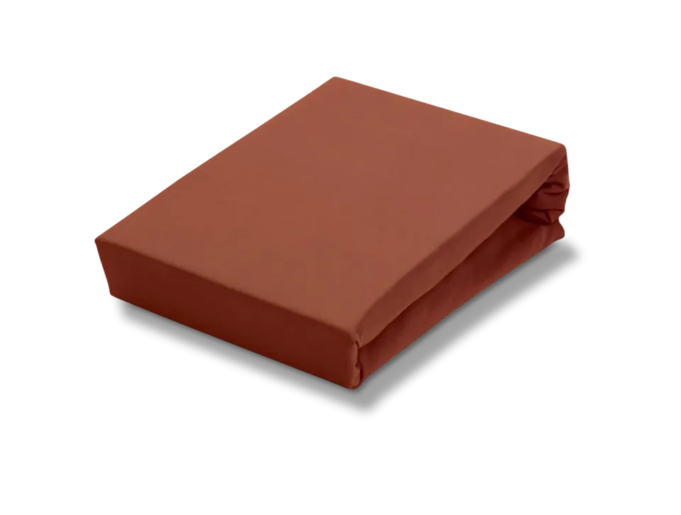 Vandyck Jersey Supreme topplaken rusty brown bomull