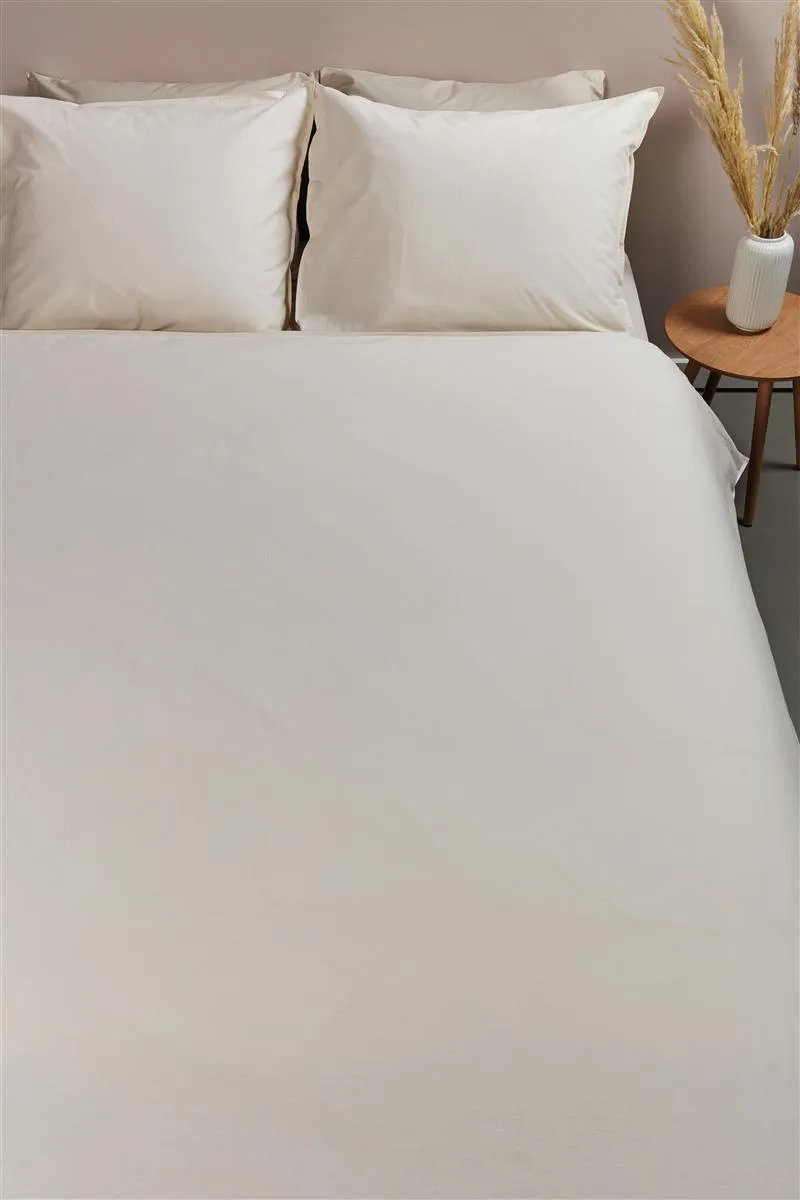 Ambiante Cotton Uni sengetøy 140x200 sand