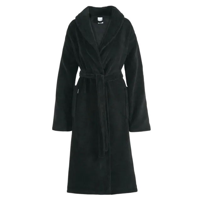 Vandyck Beaumont morgenkåpe svart M velour bambus