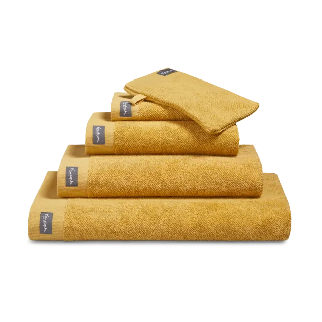 Vandyck Home Uni badelaken 90x180 honey gold kraftig