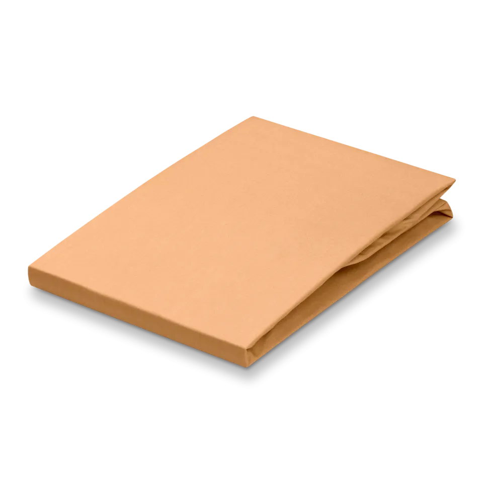 Vandyck Percale laken 90x200 pumpkin bomull