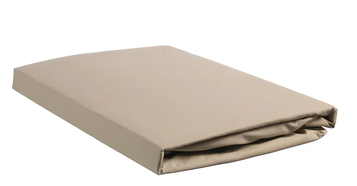 Beddinghouse Percale topplaken 140x200 cm sand bomull