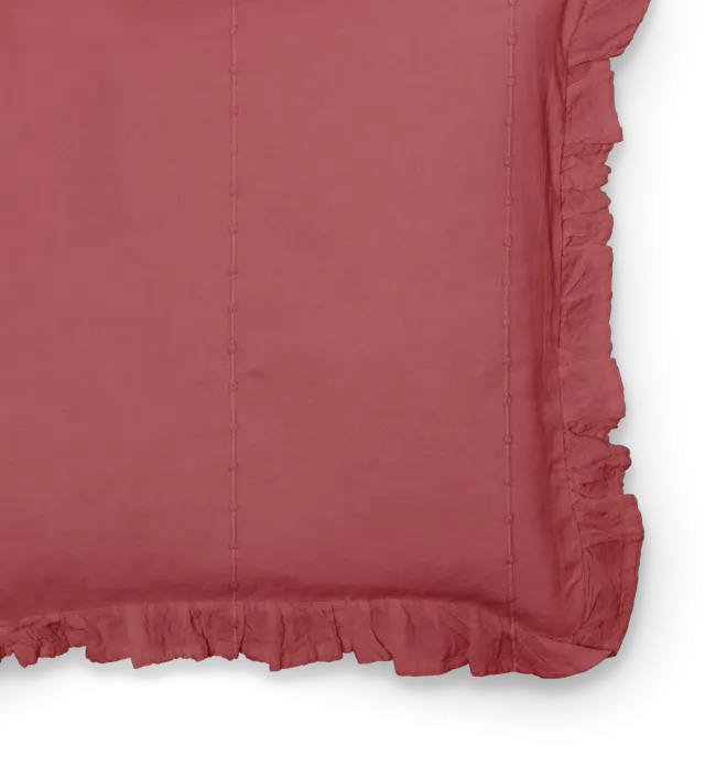 Cotton Dream putetrekk 40x55 gammelrosa volang
