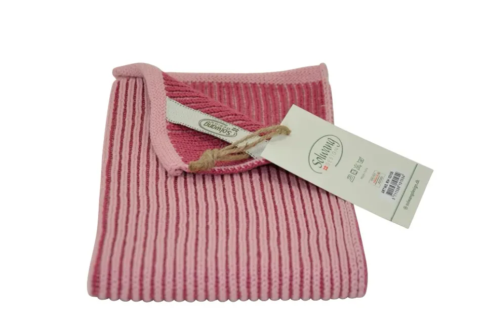 Solwang Design RibRib rosa toner håndkle 1 stk økologisk