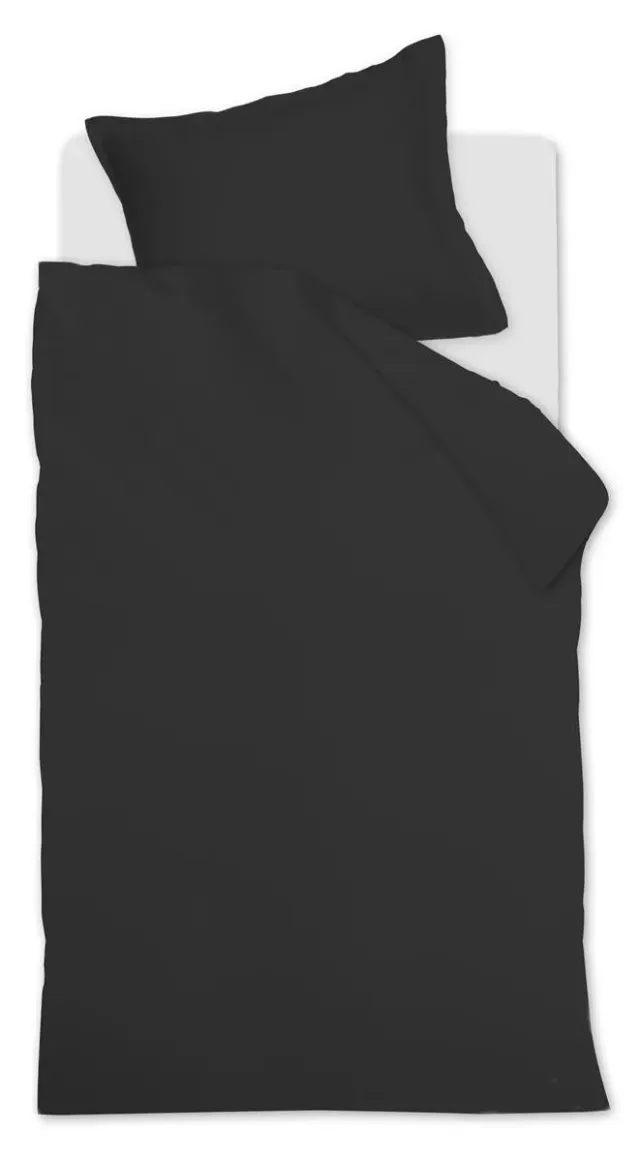 Beddinghouse Satin Uni dynetrekk svart 140x200 sateng