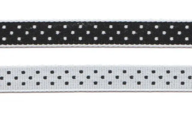 Aspegren Denmark Dot Black pyntebånd 1cm 3m bomull
