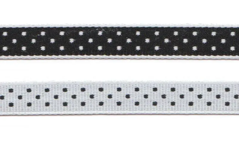 Aspegren Denmark Dot Black pyntebånd 1cm 3m bomull