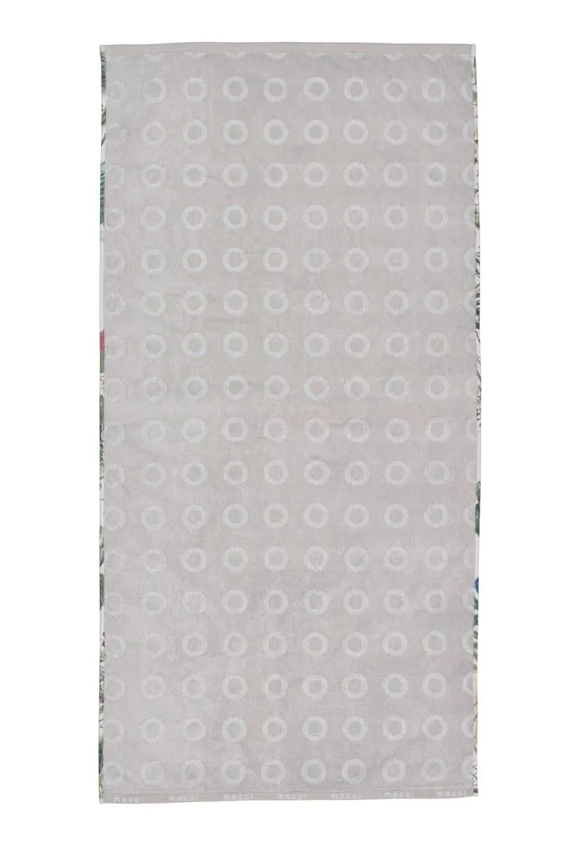MOOOI Menagerie badehåndkle 70x140 cm elfenben dyr