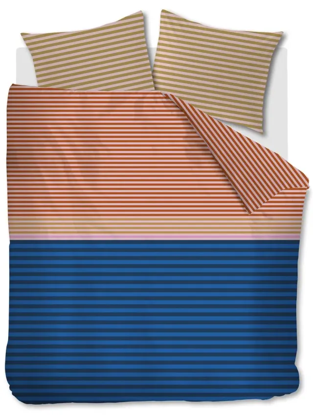 Beddinghouse Kingfisher dynetrekk 240x220 stripet øko