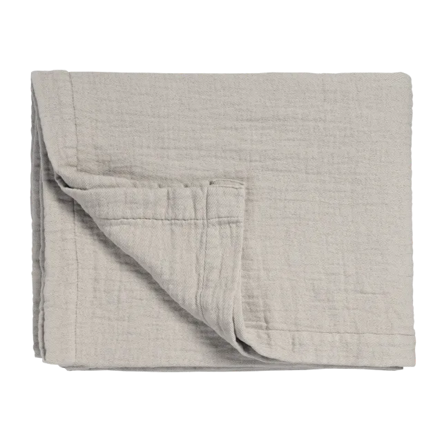 Vandyck Pure 68 sengepledd stone 160x250 bomull