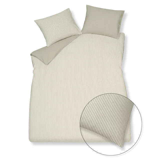 Vandyck Home Salerno dynetrekksett salviegrønn 140x200 flanell