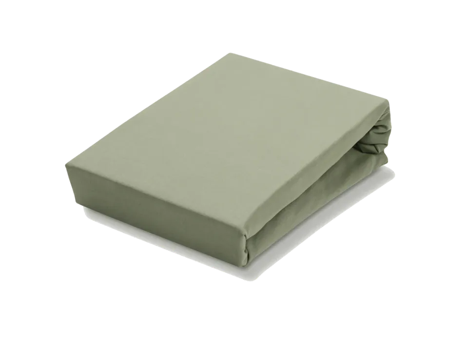 Vandyck Jersey Soft laken lys oliven 2-pers stretch