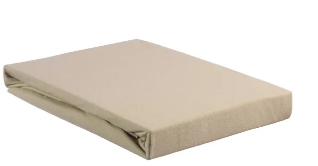 Beddinghouse Jersey topperlaken 140x200 sand bomull